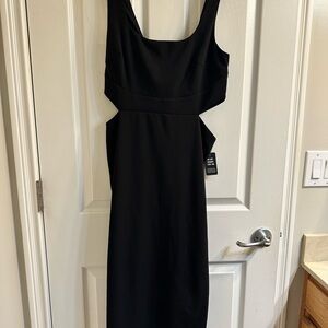 Express Black Cut-Out Dress
